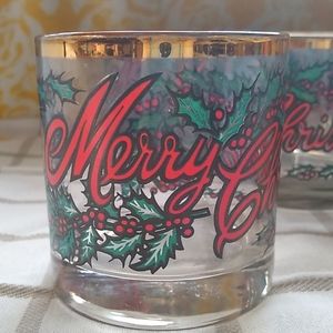 Short Christmas Glassware
